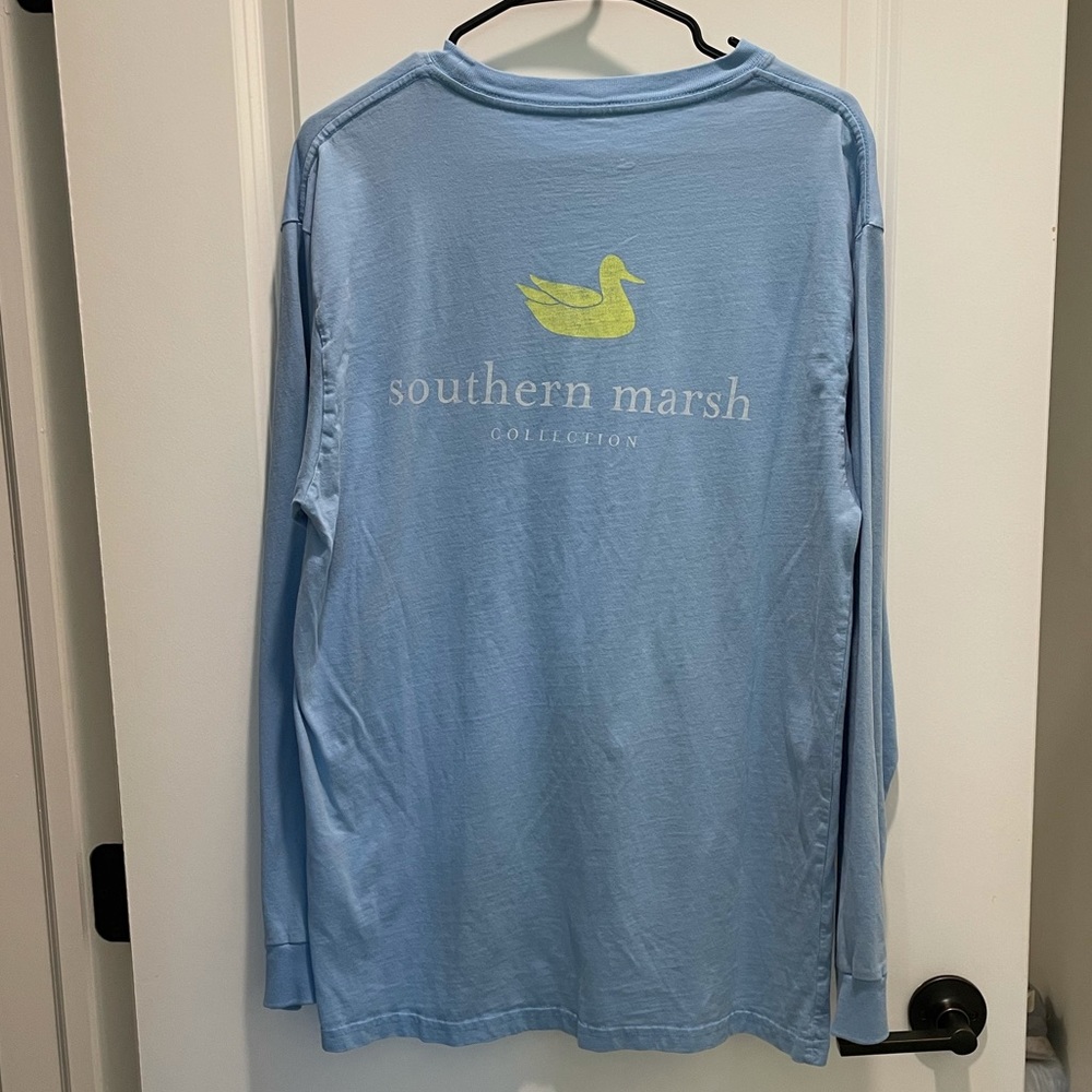 Southern Marsh Long Sleeve Blue Shirt